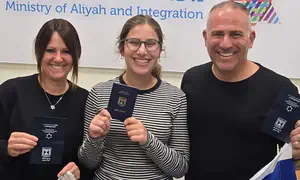 The first family to make aliyah in 2026