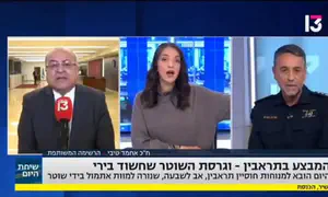 אחמד טיבי מתפרץ על דובר המשטרה בראיון