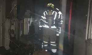 שריפה פרצה במתחם אונר"א ההרוס בירושלים