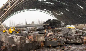 מיג-29 מיירט כטב"ם רוסי בתמרון יוצא דופן