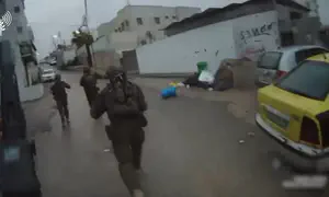 צפו: כך נעצרו שני מחבלים בשכם