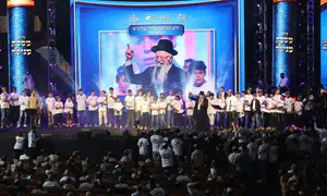 סיום מסכת ענק לזכר אנשי החינוך שנפלו