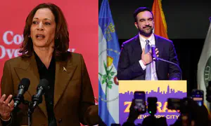 Kamala Harris holds talks with Mamdani and left-wing activists