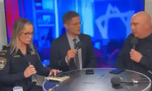 אזעקה באולפן החדשות - כך זה נראה