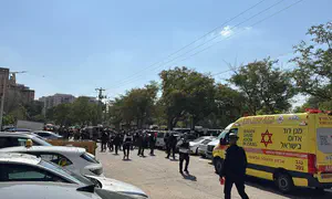 עשרה פצועים מטיל שנפל בבאר שבע