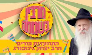 התוועדות ליל פורים מבית הרב גינזבורג