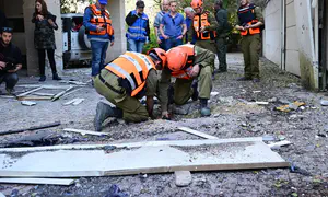 טיל מצרר שוגר מאיראן לעבר המרכז