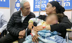 נתניהו ביקר את פצועי האסון