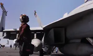 תיעוד מתוך נושאת המטוסים "פורד"