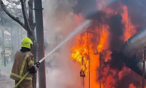 הצתה בגן סאקר