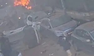 תיעוד דרמטי מרגע הפגיעה בת"א