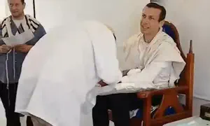 צפו: ברית באזעקה ביישוב לשם