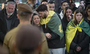 האחות השכולה נפרדה באמירת "מזמור לתודה"