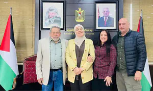 British general meets Palestinian Arab terror supporter