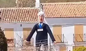 בספרד שרפו בובת נתניהו
