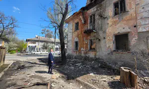 כטב"ם רוסי התפוצץ במתחם יהודי באוקראינה
