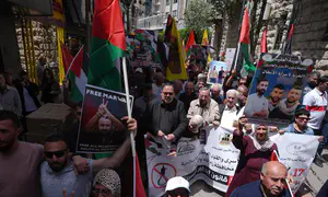 Палестинцы приняли участие в массовых демонстрациях