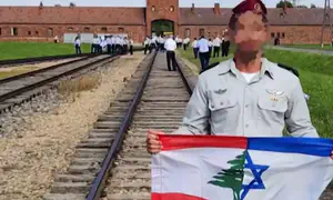הקצין שהניף את דגלי ישראל ולבנון באושוויץ