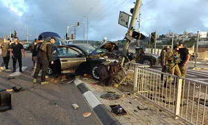 Необычное ДТП в районе Хеврона