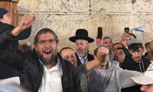 חגיגות עצמאות בתפילת החג בכותל