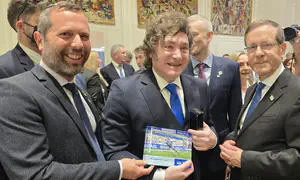 Неожиданный жест Исраэля Ганца в адрес президента Аргентины