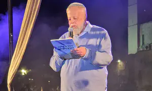 הרב בן ציון הדליק משואה בחברון