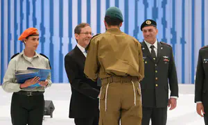 טקס החיילים המצטיינים בבית הנשיא