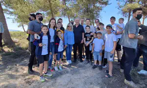 ראש הממשלה טייל ביום העצמאות ביער הסטף