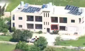 Hezbollah launcher hidden in civilian building