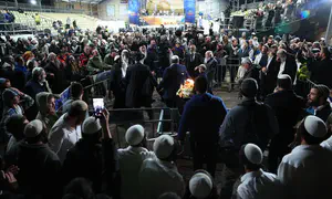 אחדות ואמונה בהדלקת הציונות הדתית במירון