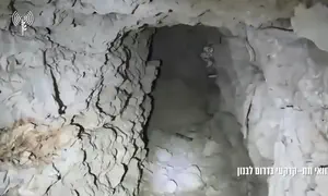 צפו: סיור מצולם בתוך מנהרה בלבנון