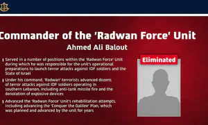 IDF confirms: Radwan Force commander eliminated