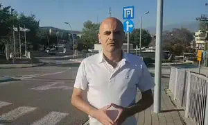 שיגור מלבנון נקלט במצלמת דובר העירייה
