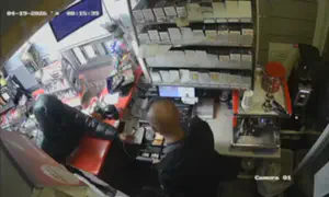 Security cameras follow thief from home to gas station robbery