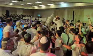 Torah scroll from recycled bottles