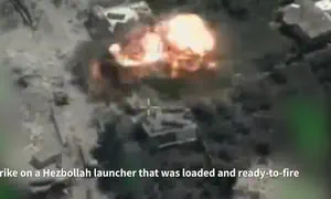 IDF strikes loaded and ready-to-fire Hezbollah missile launcher