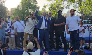 בן גביר עלה לבמה והרקיד את החוגגים