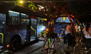 פצועים באורח אנוש וקשה בתאונת אוטובוס