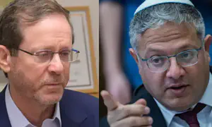 President Herzog denounces Ben-Gvir at Jerusalem Prize ceremony