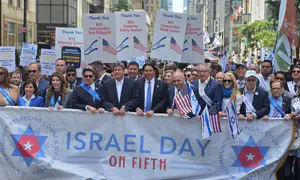 Thousands march in NYC in support of Israel
