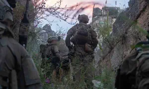 Golani troops operating in Beaufort sector
