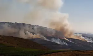 הושגה שליטה על השריפה סמוך ליצהר