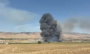 שריפות ענק וחשד להצתות ביו"ש