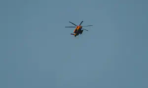 Yeshiva student exits helicopter shortly before crash