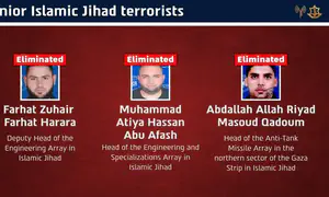3 senior Islamic Jihad terrorists eliminated in Gaza