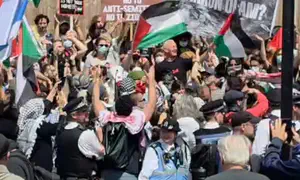 Clashes between Israel supporters and pro-Palestinians