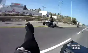 צפו: הבריחה המסוכנת הסתיימה במעצר