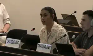 Former hostage Ilana Gritzewsky confronts UN