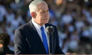 קריאת מחאה נגד נתניהו בזמן שדיבר על השכול