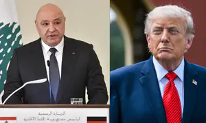 Aoun presses Trump to force Israeli withdrawal after pact signed